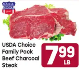 Tony’s Fresh Market USDA Choice Family Pack Beef Charcoal Steak offer