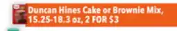 Tony’s Fresh Market Duncan Hines Cake or Brownie Mix offer
