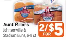 Tony’s Fresh Market Aunt Millie's Johnsonville & Stadium Buns offer