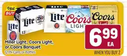Tony’s Fresh Market Miller Light, Coors Light, or Banquet offer