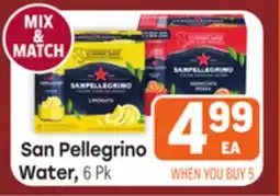 Tony’s Fresh Market San Pellegrino Water offer