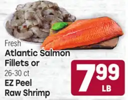 Tony’s Fresh Market Fresh Atlantic Salmon Fillets or EZ Peel Raw Shrimp offer