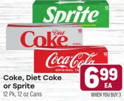 Tony’s Fresh Market Coke, Diet Coke or Sprite offer