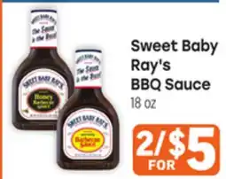 Tony’s Fresh Market Sweet Baby Ray's BBQ Sauce offer