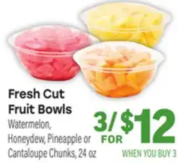 Tony’s Fresh Market Fresh Cut Fruit Bowls offer