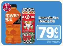Tony’s Fresh Market Powerade, 28 oz, Arizona, 22 oz offer