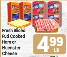 Tony’s Fresh Market Fresh Sliced Fud Cooked Ham or Muenster Cheese offer