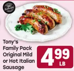 Tony’s Fresh Market Tony's Family Pack Original Mild or Hot Italian Sausage offer