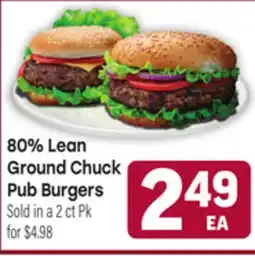 Tony’s Fresh Market 80% Lean Ground Chuck Pub Burgers offer
