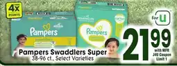 Jewel-Osco Pampers Swaddlers Super offer