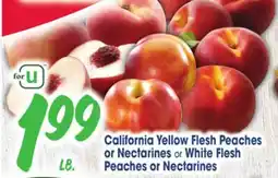 Jewel-Osco California Yellow Flesh Peaches or Nectarines White Flesh Peaches or Nectarines offer