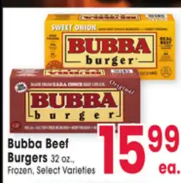 Jewel-Osco Bubba Beef Burgers offer