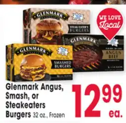 Jewel-Osco Glenmark Angus, Smash, or Steakeaters Burgers offer