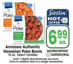 Jewel-Osco Annasea Authentic Hawaiian Poke Bowls offer