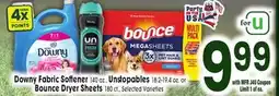 Jewel-Osco Downy Fabric Softener 140 oz., Unstopables 18.2-19.4 oz. or Bounce Dryer Sheets 180 ct offer