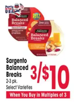 Jewel-Osco Sargento Balanced Breaks offer