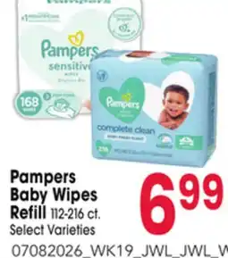 Jewel-Osco Pampers Baby Wipes Refill offer