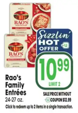 Jewel-Osco Rao's Family Entrées offer