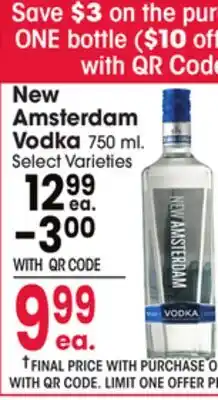 Jewel-Osco New Amsterdam Vodka offer