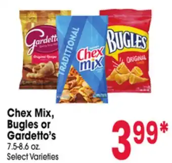 Jewel-Osco Chex Mix, Bugles or Gardetto's offer