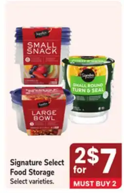 Jewel-Osco Signature Select Food Storage offer