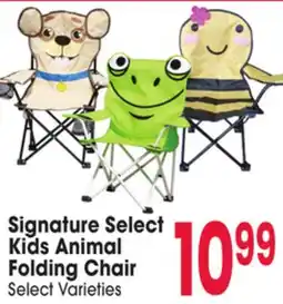 Jewel-Osco Signature Select Kids Animal Folding Chair offer