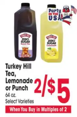 Jewel-Osco Turkey Hill Tea, Lemonade or Punch offer