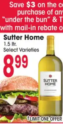 Jewel-Osco Sutter Home offer