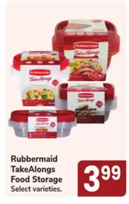 Jewel-Osco Rubbermaid TakeAlongs Food Storage offer