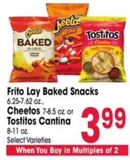 Jewel-Osco Frito Lay Baked Snacks 6.25-7.62 oz., Cheetos 7-8.5 oz. or Tostitos Cantina 8-11 oz offer