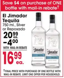 Jewel-Osco El Jimador Tequila offer