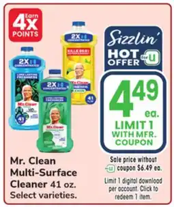 Jewel-Osco Mr. Clean Multi-Surface Cleaner offer