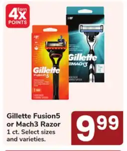 Jewel-Osco Gillette Fusion5 or Mach3 Razor offer