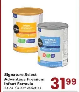 Jewel-Osco Signature Select Advantage Premium Infant Formula offer