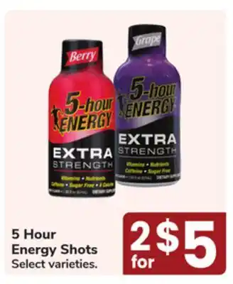 Jewel-Osco 5 Hour Energy Shots offer