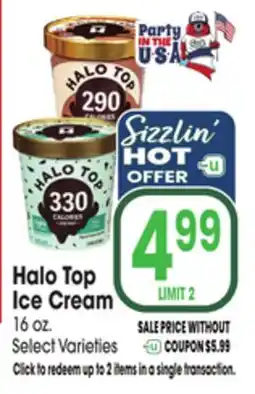 Jewel-Osco Halo Top Ice Cream offer