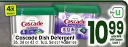 Jewel-Osco Cascade Dish Detergent offer