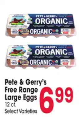 Jewel-Osco Pete & Gerry's Free Range Large Eggs offer