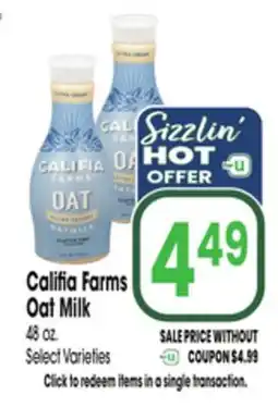 Jewel-Osco Califia Farms Oat Milk offer