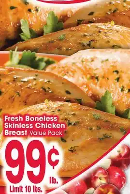 Jewel-Osco Fresh Boneless Skinless Chicken Breast Value Pack offer