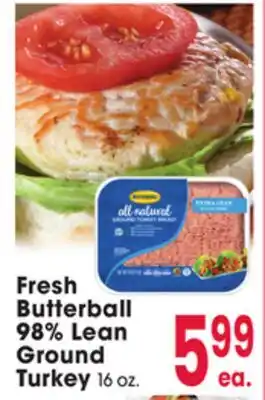 Jewel-Osco Fresh Butterball 98% Lean Ground Turkey offer