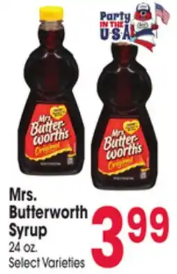 Jewel-Osco Mrs. Butterworth Syrup offer