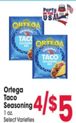 Jewel-Osco Ortega Taco Seasoning offer