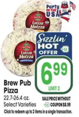 Jewel-Osco Brew Pub Pizza offer