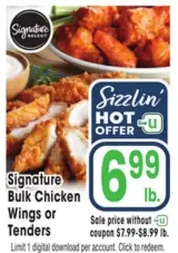 Jewel-Osco Signature Bulk Chicken Wings or Tenders offer
