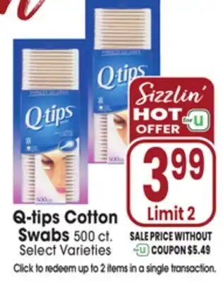 Jewel-Osco Q-tips Cotton Swabs offer