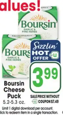 Jewel-Osco Boursin Cheese Puck offer