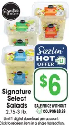 Jewel-Osco Signature Select Salads offer