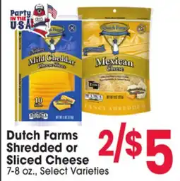 Jewel-Osco Dutch Farms Shredded or Sliced Cheese offer