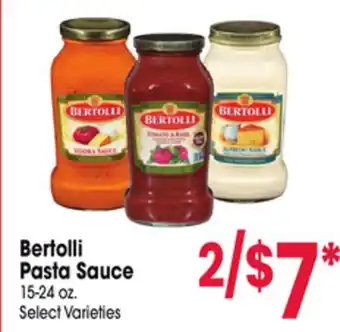 Jewel-Osco Bertolli Pasta Sauce offer